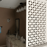 Moorish Circles Bathroom Privacy Wall