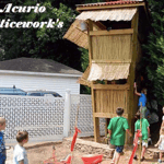 Moorish Circles Driveway Fence