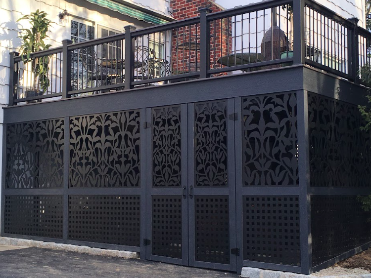 Olive Branch Lattice Design - Deck Skirting